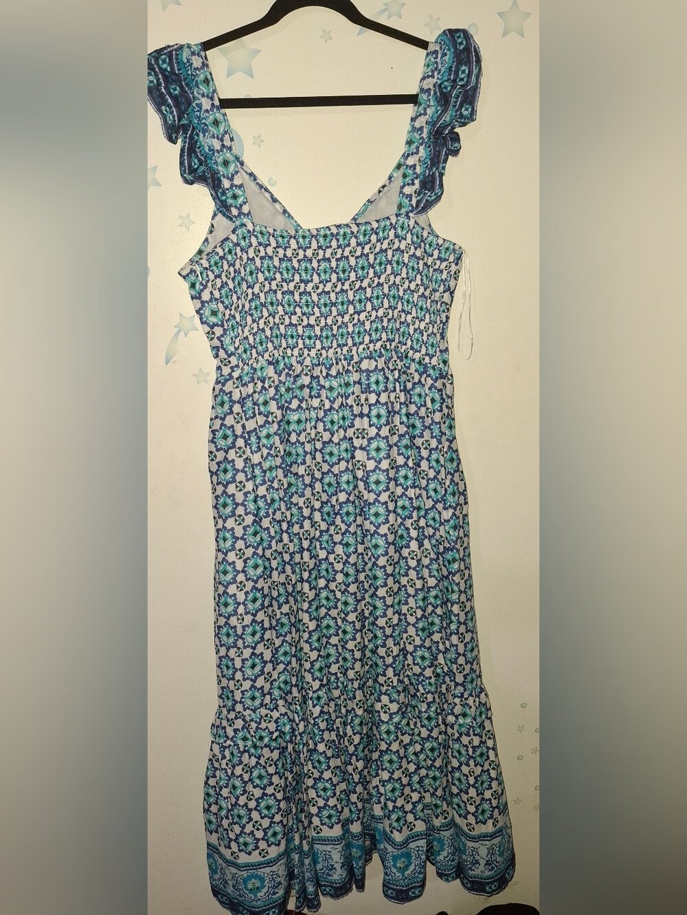 Lucky Brand Blue & Teal Patterned Maxi Dress - Picture 5 of 5